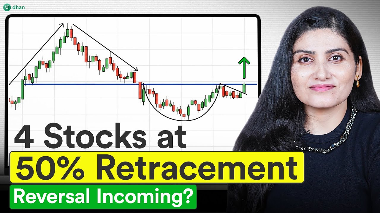 4 Stocks at 50% Fibonacci Retracement | Reversal Setup Stocks to Watch Now