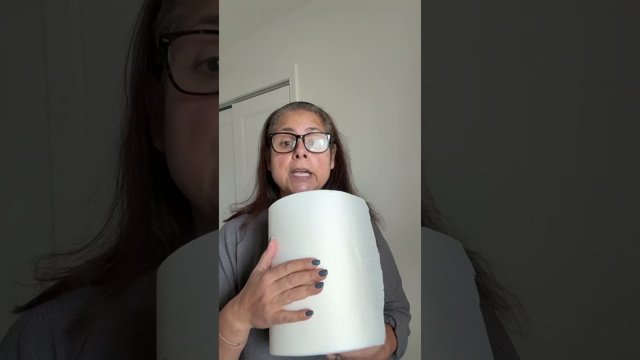 Large Recycled Roll of Paper Towels for efficient use 