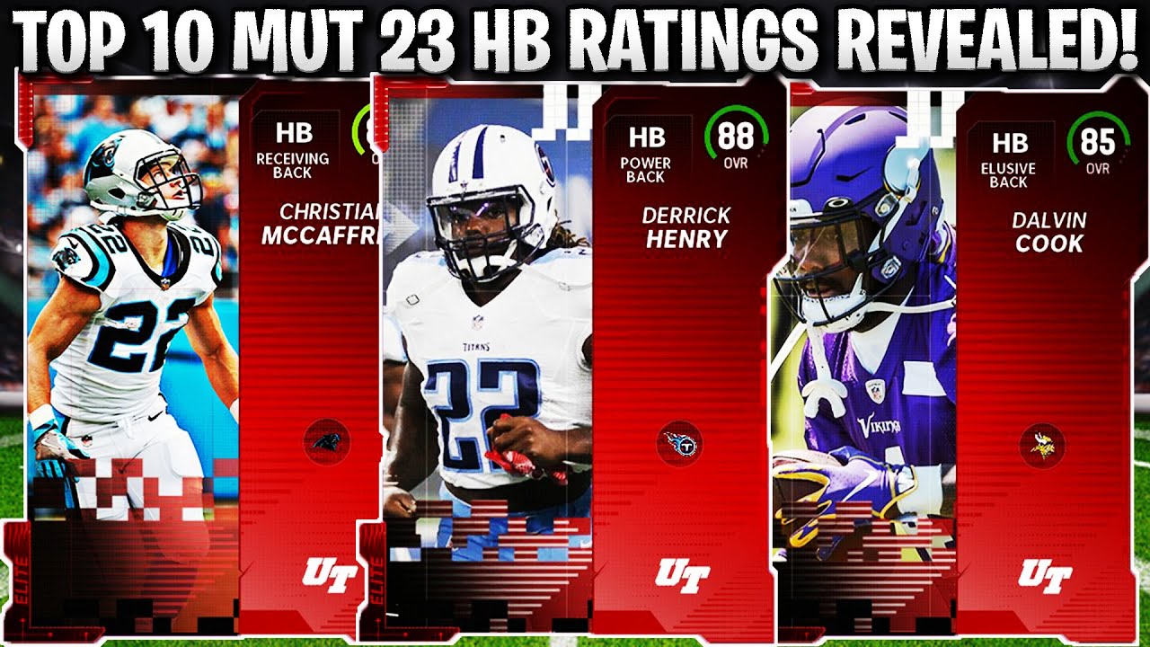 88 DERRICK HENRY! TOP 10 MUT 23 RUNNING BACK RATINGS REVEALED! | MADDEN 23 ULTIMATE TEAM
