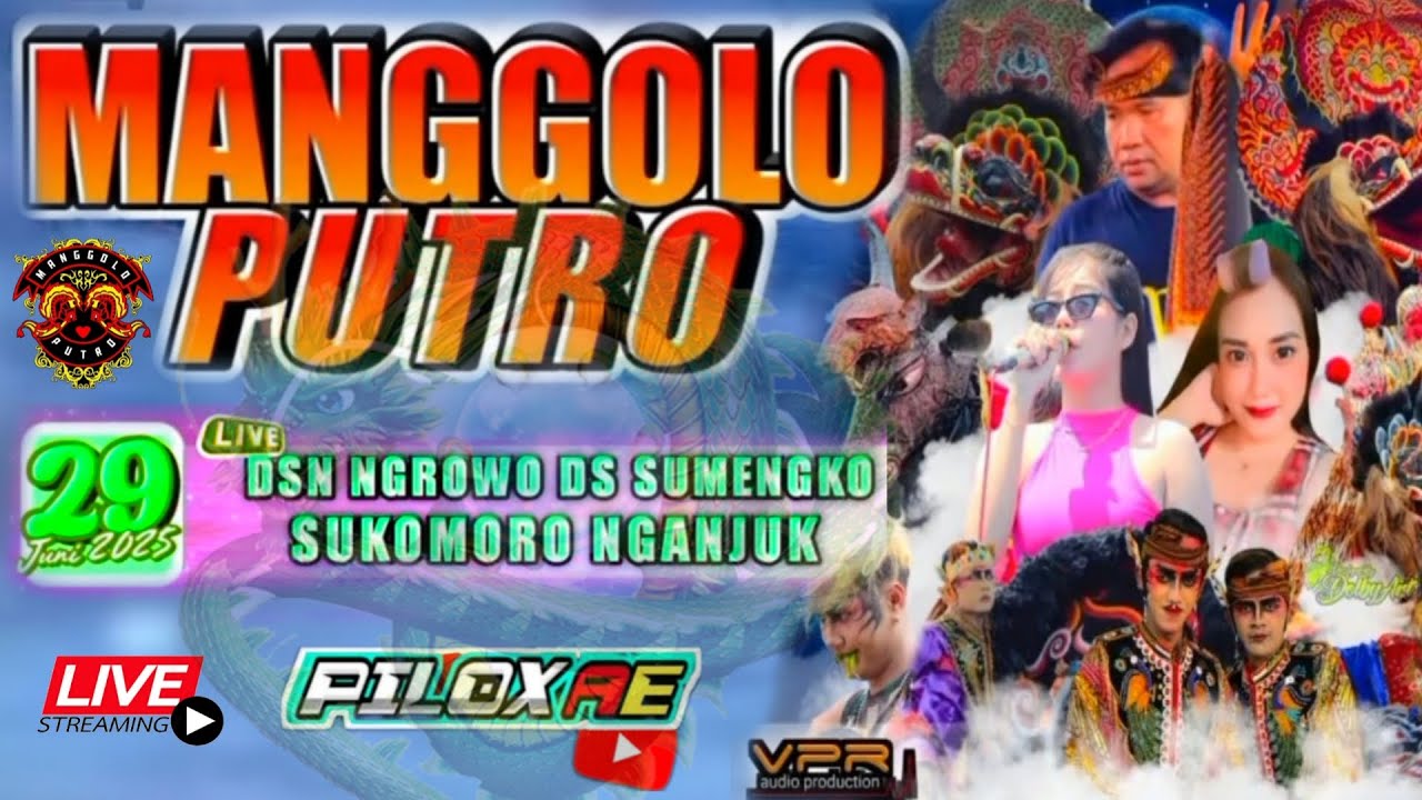 Live jaranan MANGGOLO PUTRO ngrowo sumengko Sukomoro Nganjuk feat vpr audio