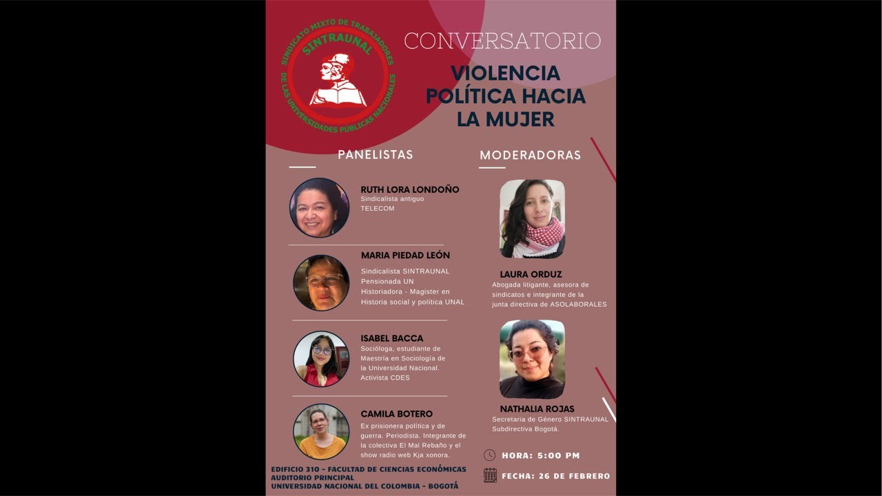 Conversatorio Violencia política contra la mujer
