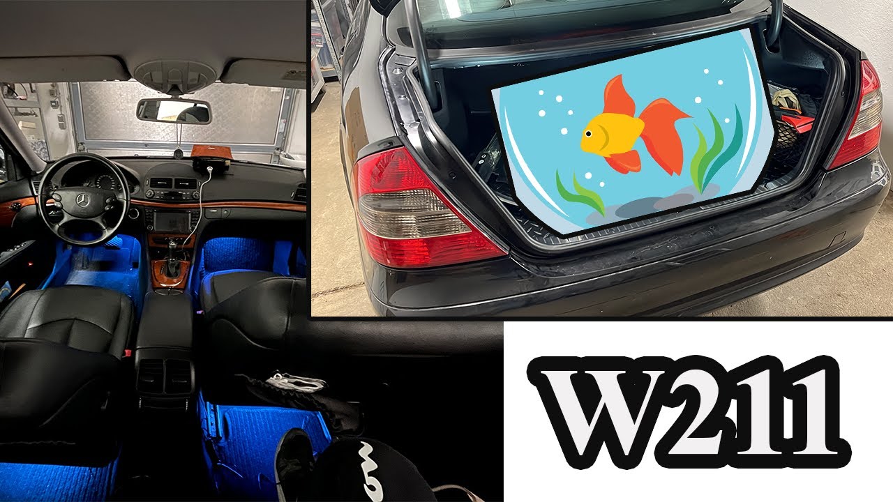 Протекает багажник моего Mercedes W211 (и установлены светодиодные лампы в зоне ног)