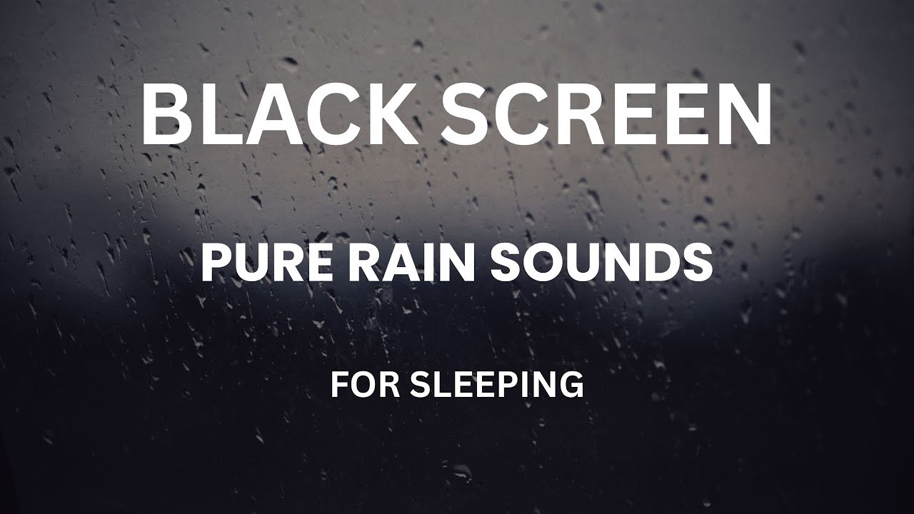 Pure Rain Sounds for Deep Sleep – 9 Hours, No Thunder | Black Screen | Sleeplyverse