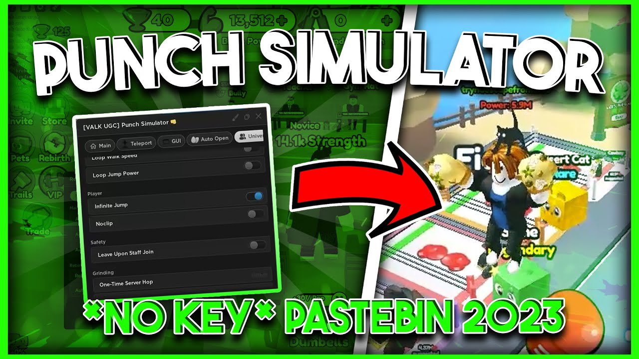 [🥊NEW] Punch Simulator Script | INF Wins | Auto Farm | Auto Hatch | Auto Ascend | *PASTEBIN 2023*