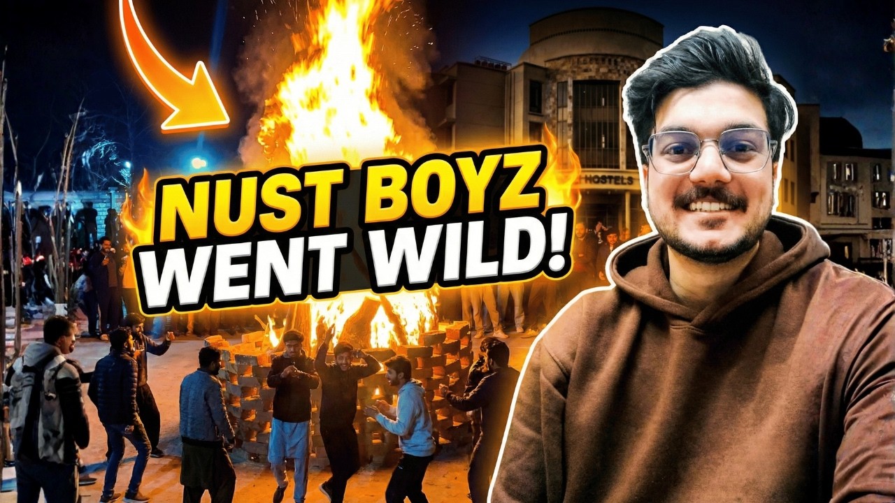 I HAD to vlog this! 😱 NUST Hostel Bonfire 2026: The Boyz Went CRAZY! 🔥