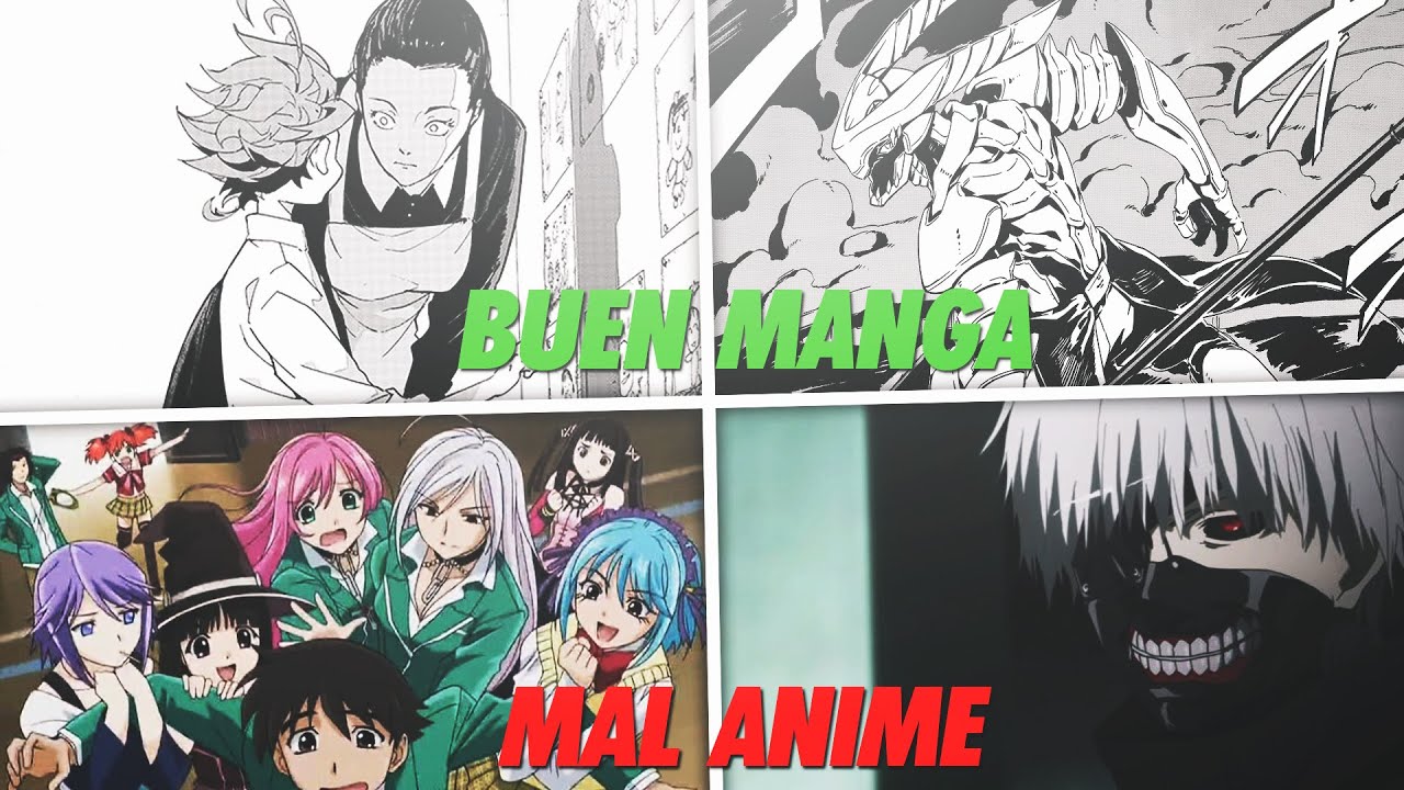 EXCELENTES MANGAS CON MUY MALOS ANIMES