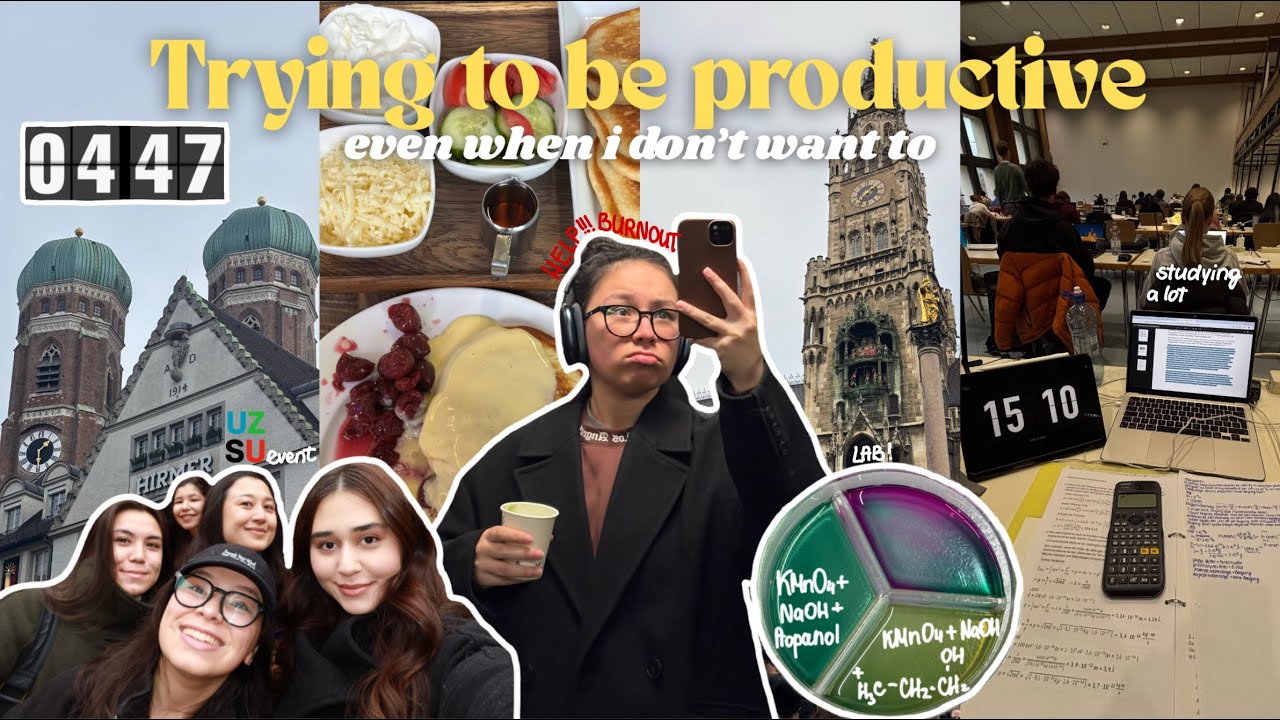 TRYING TO BE PRODUCTIVE, even when i dont want to / uzbek student in Germany, part 1