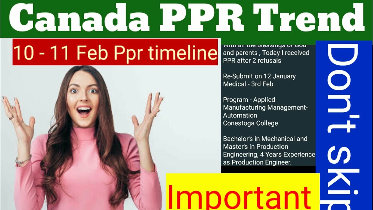 9 January ppr request timeline Canada | ppr timeline Canada |  today's ppr request ,visa trend