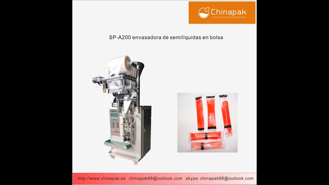 Máquina automática envasadora y selladora de chupis bolis y bolsitas de liquídos