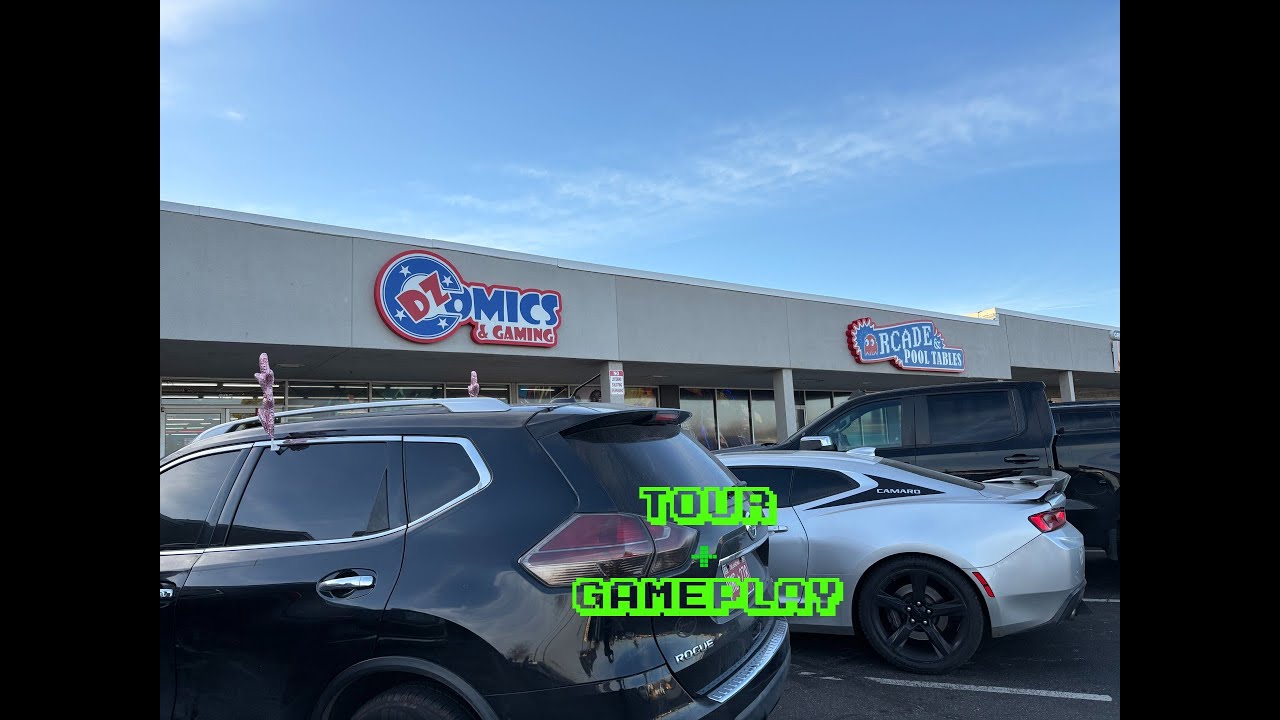 ***Arcade inside a comic store*** DZ comics & gaming arcade tour + gameplay Moore OK