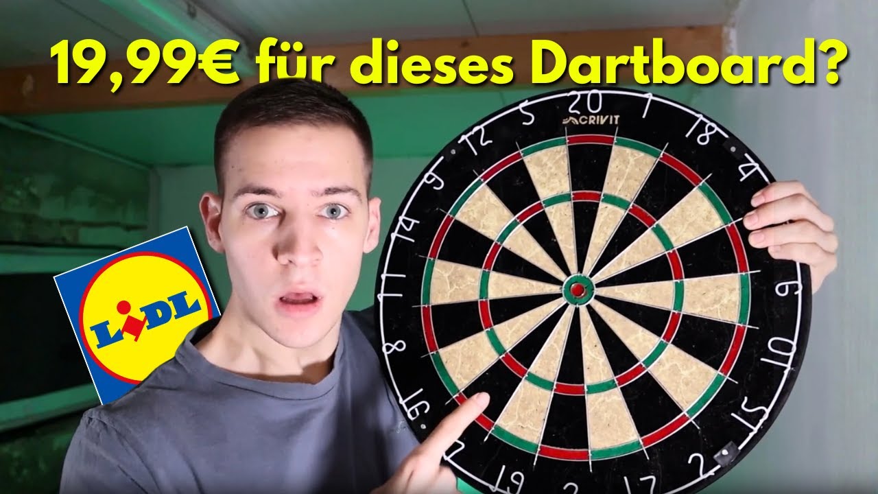 19,99€ für ein echtes Sisal Dartboard + Pfeile? 🏹🎯 LIDL 🛒 Dartboard im Test! 📈✅