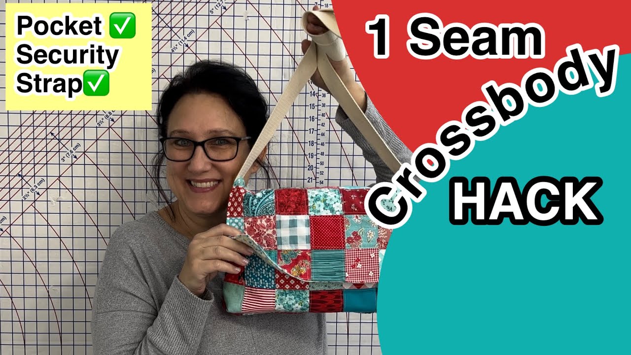 🔥 NEW Design 1 Seam Crossbody Hack 🔴 One Seam Messenger Bag