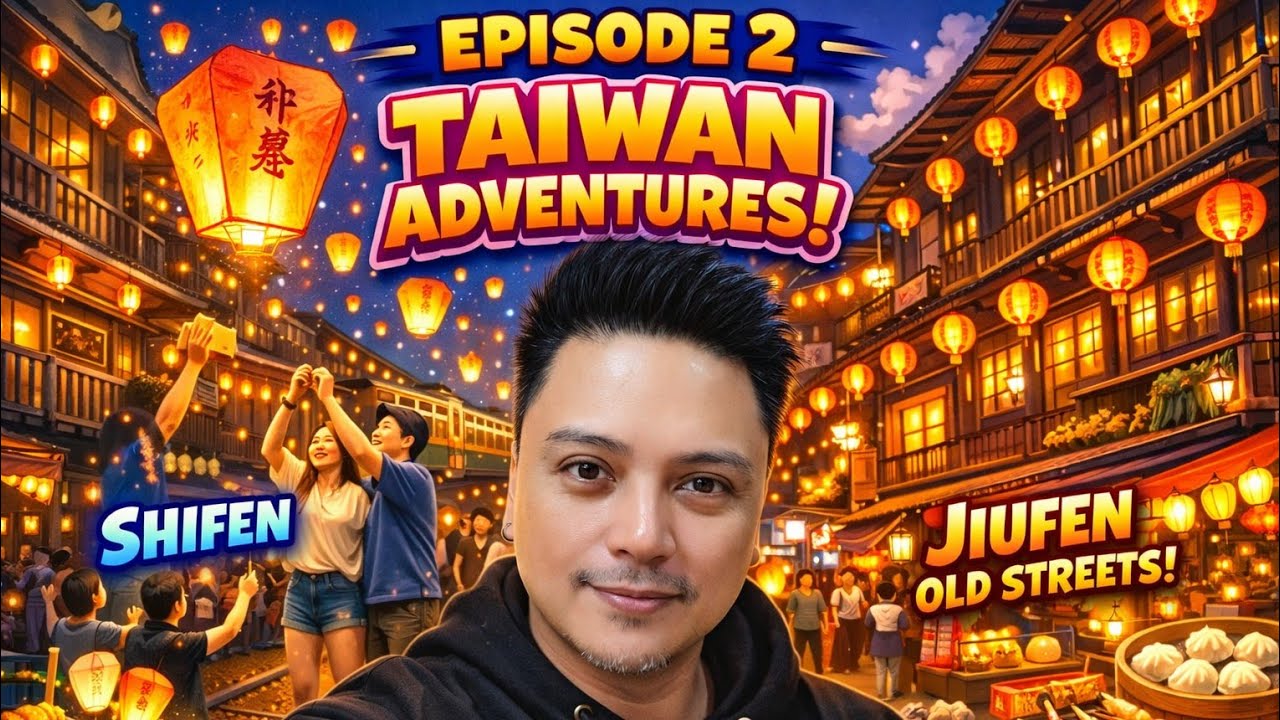 Lantern Wishes & Mountain Views 🇹🇼 | Shifen & Jiufen Old Street Adventure in Taiwan