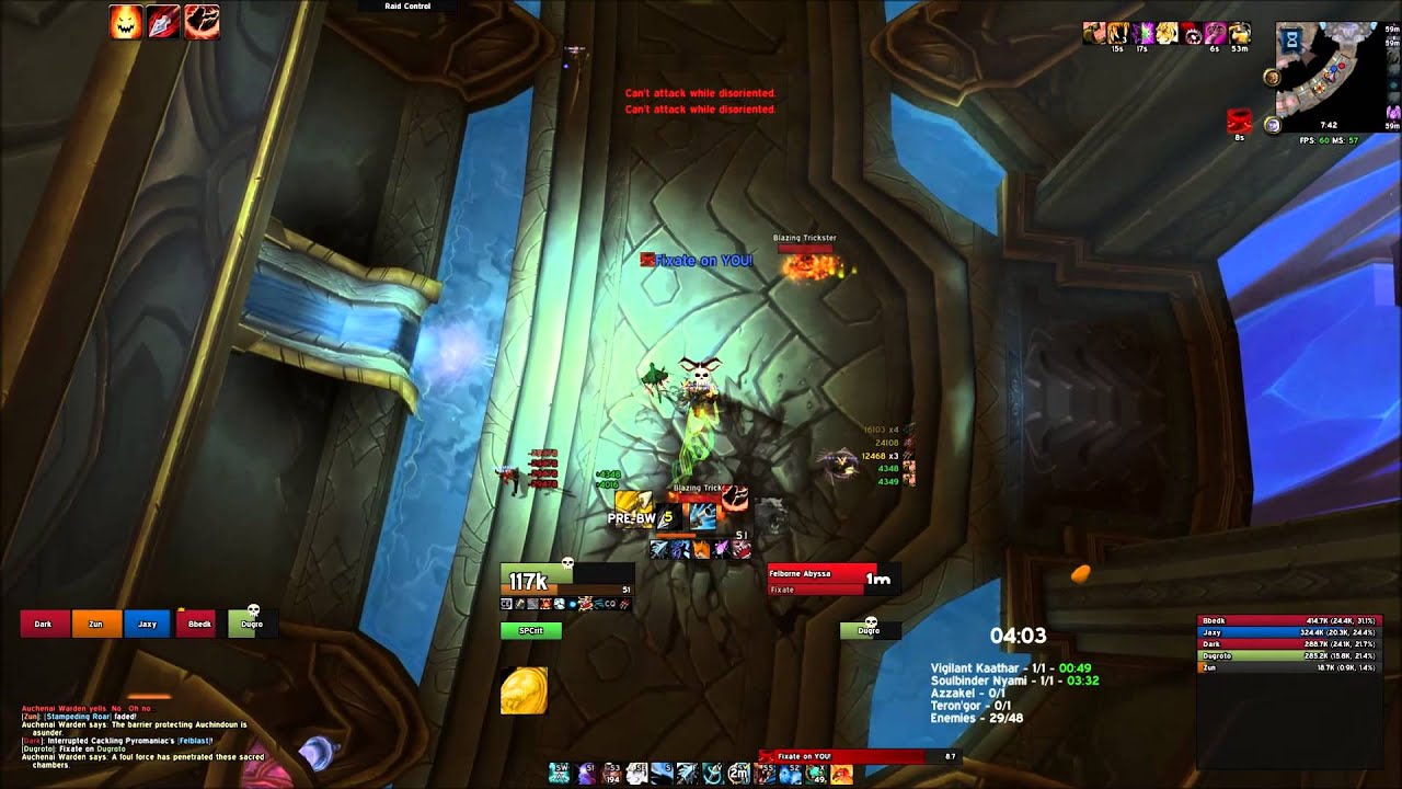 Auchindoun Challenge Mode (09m 42s) #1 World.