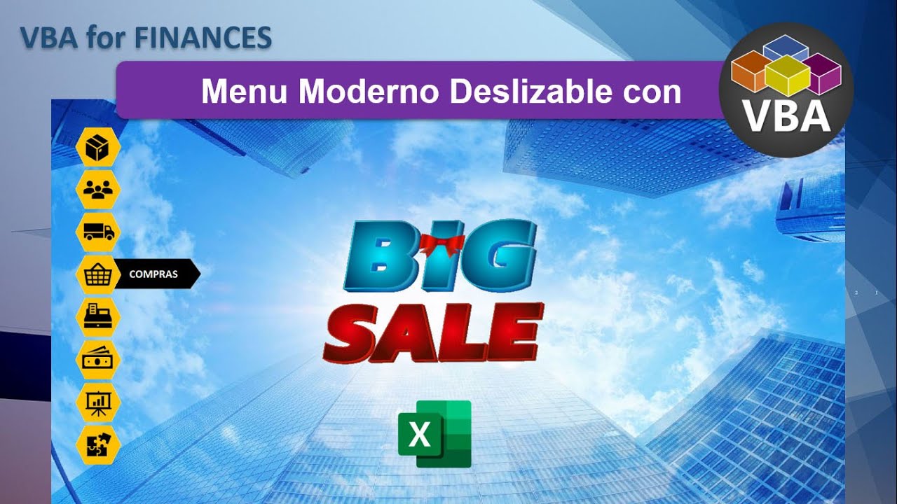 Menu deslizable Moderno en Formulario con VBA Excel