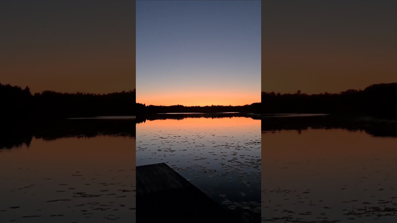 Dreamy lake getaway and an epic sunset in Lithuania ❤️