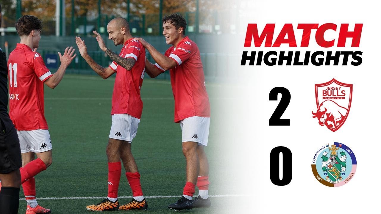MATCH HIGHLIGHTS | Jersey Bulls 2 Corinthian-Casuals 0