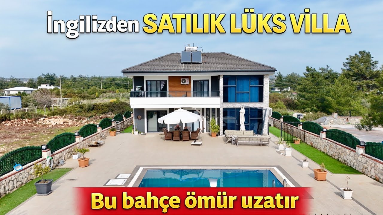 İngilizden Satılık Seyrantepede 627 m2 Arsa İçinde Villa Didim (D-76)