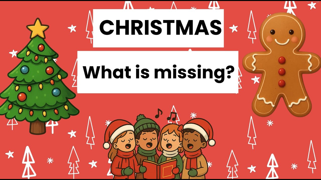 Чего не хватает? 👀Рождественская игра для детей🎅