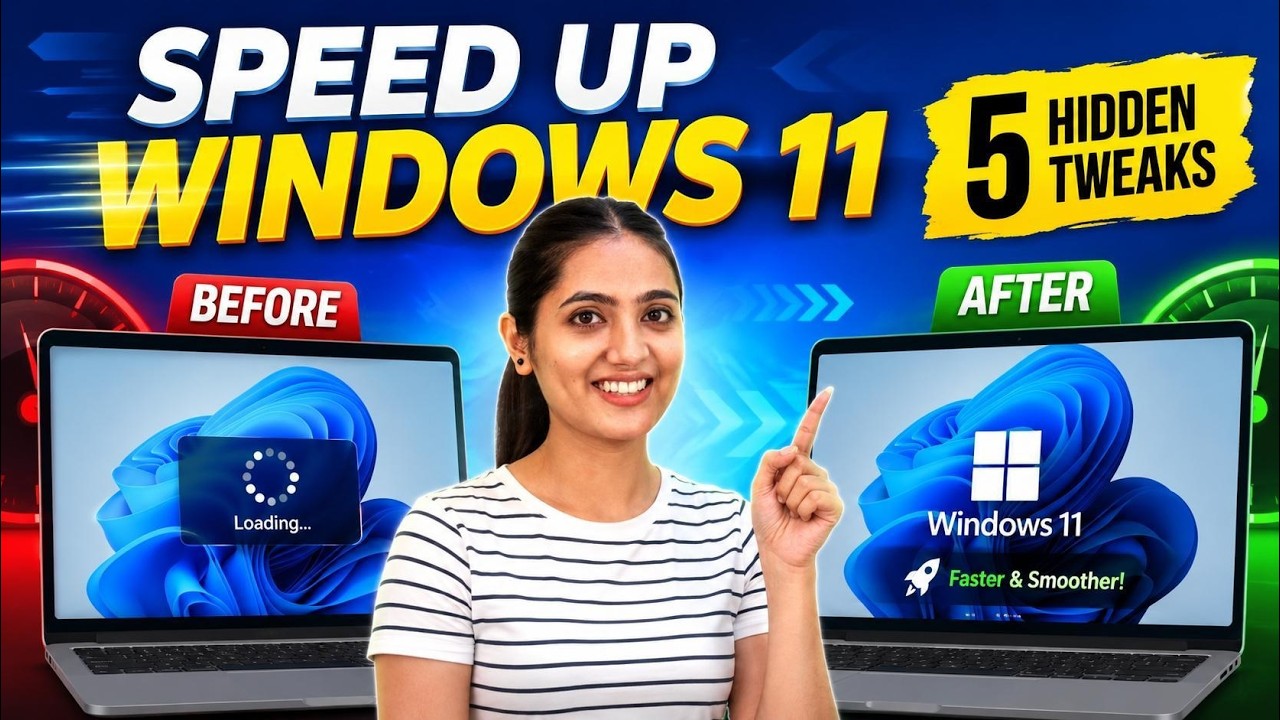 5 скрытых настроек Windows 11, которые мгновенно ускорят ваш ПК 🚀 | Скрытые настройки ПК