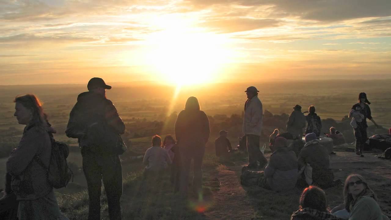Summer Solstice Sunrise 2010 Glastonbury Tor