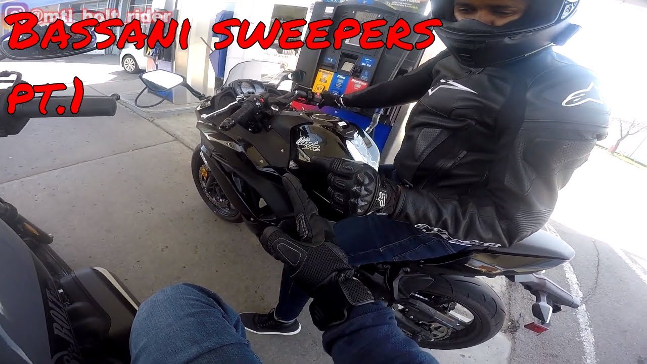 YAMAHA BOLT BASSANI RADIAL SWEEPERS PT 1