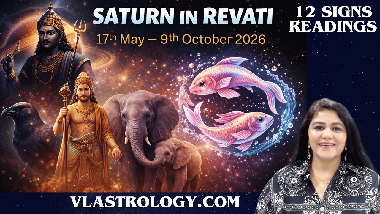 Live-Saturn in Revati-Who Stays, Who Goes, What Ends-17 May-09 Oct 2026  for 12 SIGNS by VL #saturn