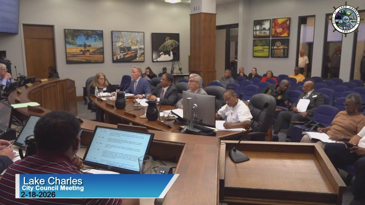 CityofLakeCharles Live Stream City Council Meeting 02-18-2026