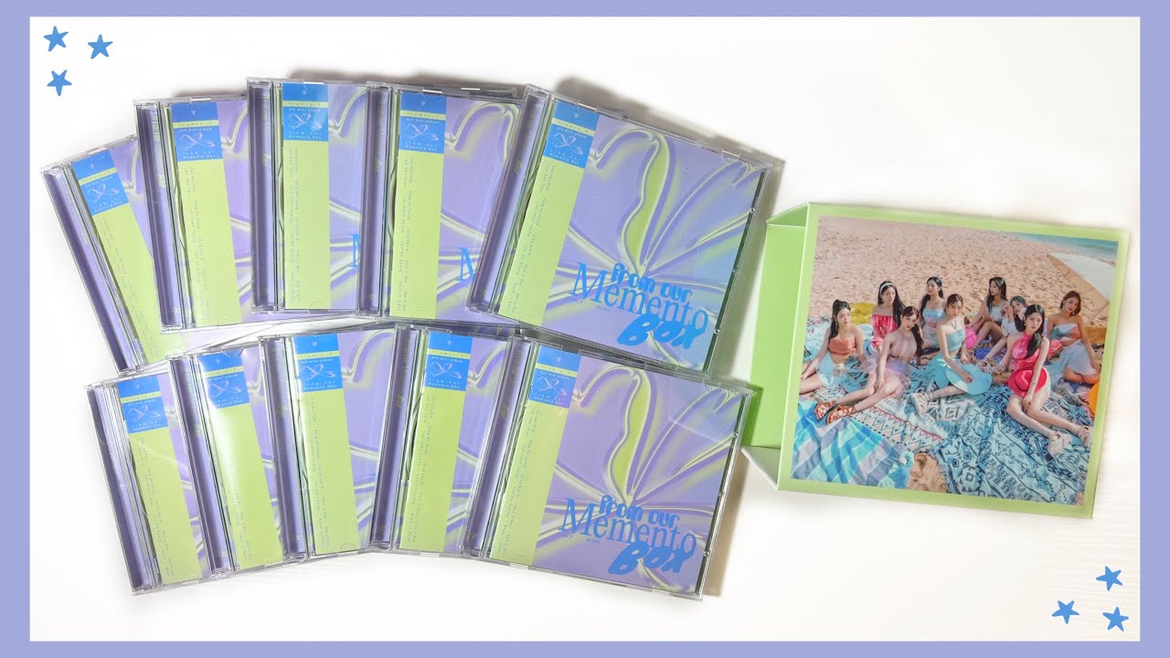unboxing fromis_9 “from our Memento Box” jewel case version! ✿ all 9 member + group versions!