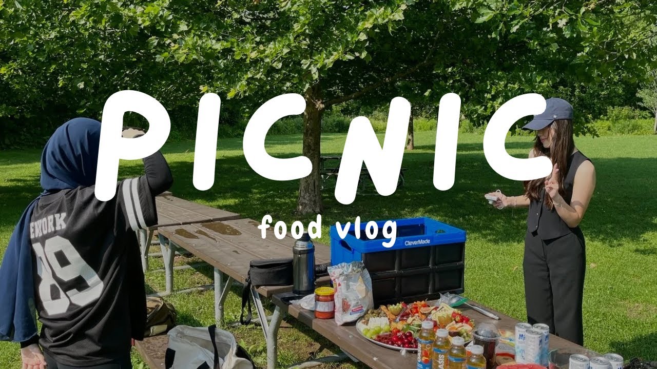 PICNIC VLOG🍙| viral tiktok desserts, hwachae, baking, celebrating with friends