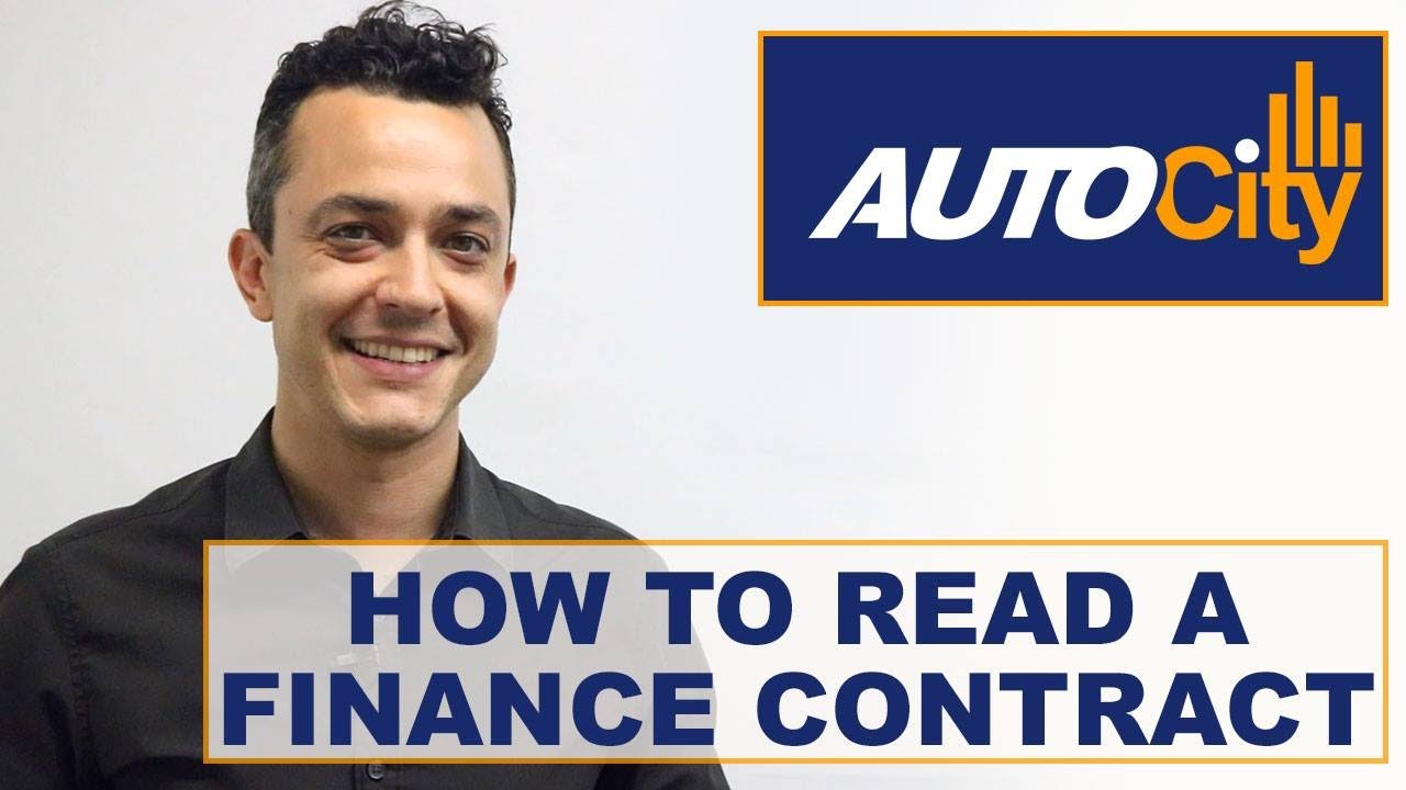 How To Read an Auto Finance Contract