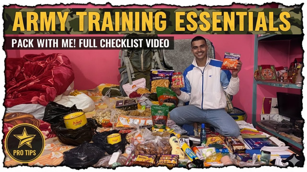 🇮🇳 आर्मी ट्रेनिंग के लिए Packing कैसे करें? | A to Z Checklist | Must Have Essentials 🪖