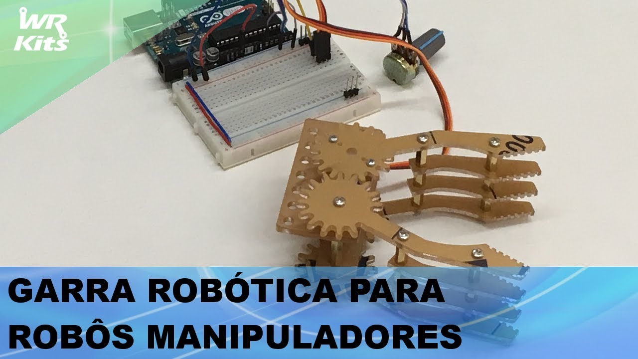 GARRA ROBÓTICA COM MINI SERVO E ARDUINO!