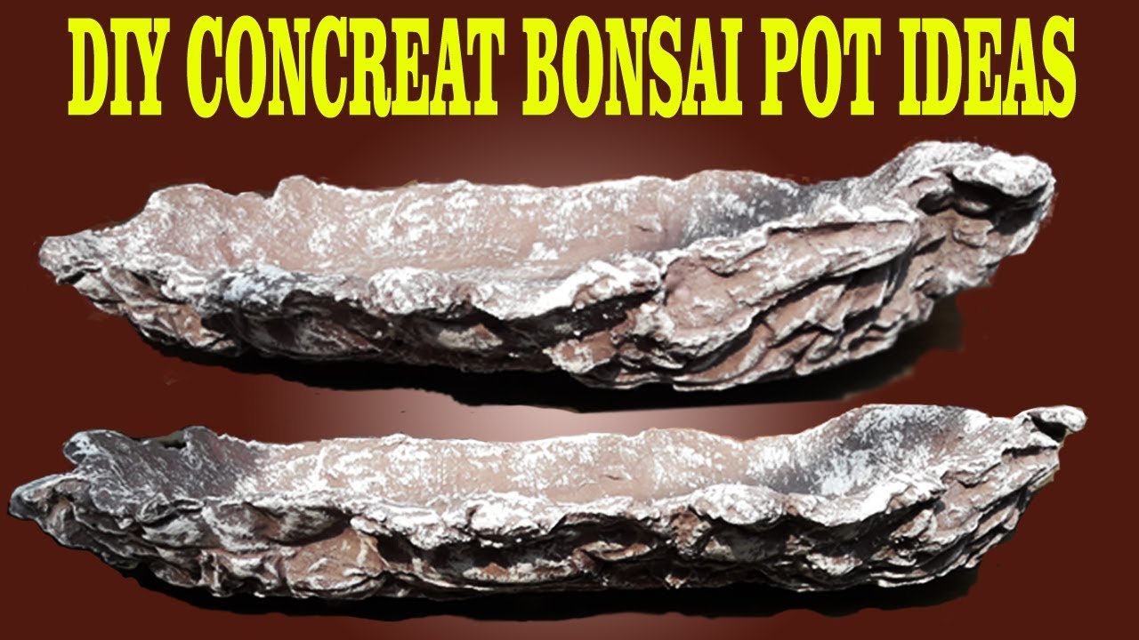 BONSAI POT MAKING IDEAS- 3, Cement Bonsai Pot