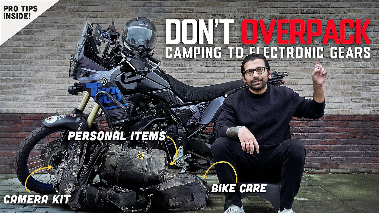 Motorcycle luggage packing. How and what to pack for adventure.FULL LIST.