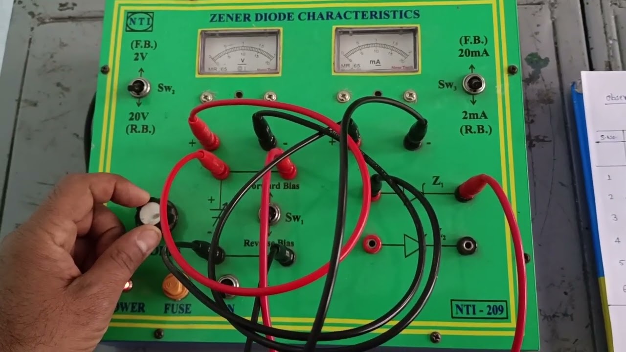 Zener Diode V-I Characteristics Experiment | Graph & Breakdown Voltage Explained Step by Step