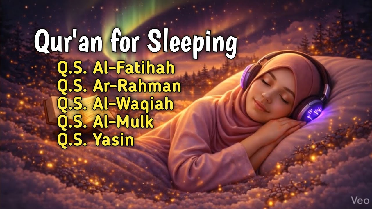Beautiful Quran for Deep Sleep Relief Insomnia & Stress 🌿 Surah Al-Mulk, Al Rahman | Calm Your Mind