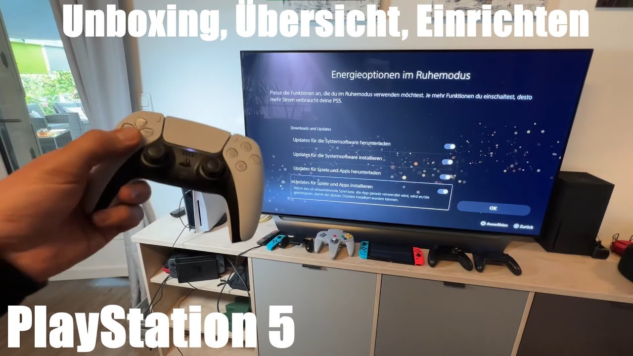 Sony PlayStation 5 (PS5) Next Gen 4K/8K Spielekonsole mit Laufwerk Overview, Unboxing und Einrichten