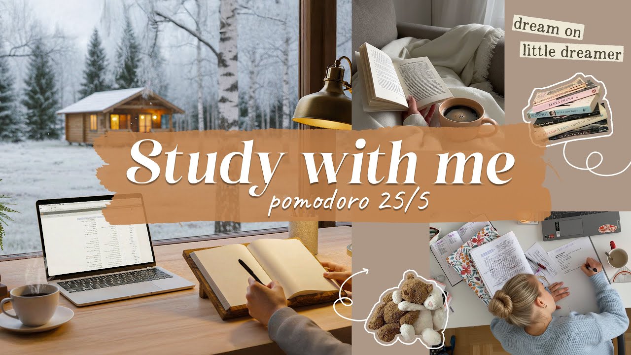 2-HOUR STUDY WITH ME | Winter Writing Sound - Piano Music | 30-5 Pomodoro | Deep Focus ADHD Relief