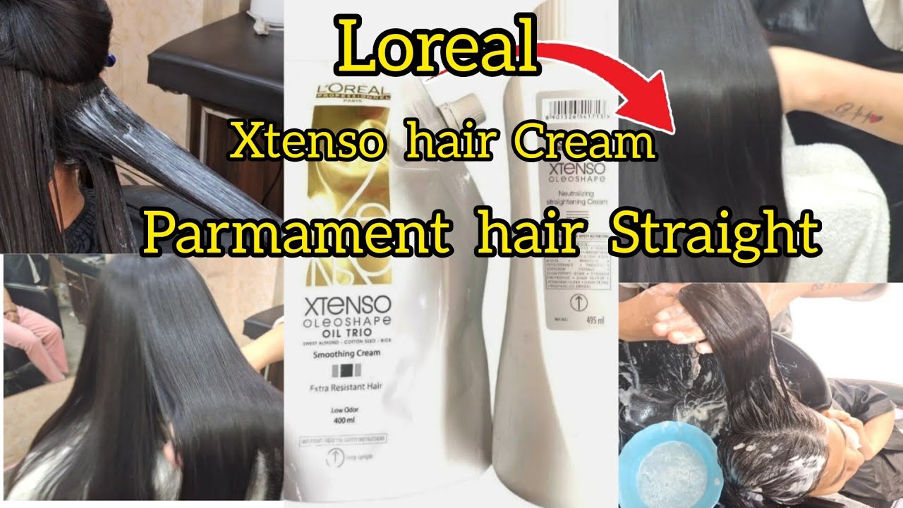 Parmament Hair Straight Treatment|| Loreal Xtenso Hair Cream||Step By Step