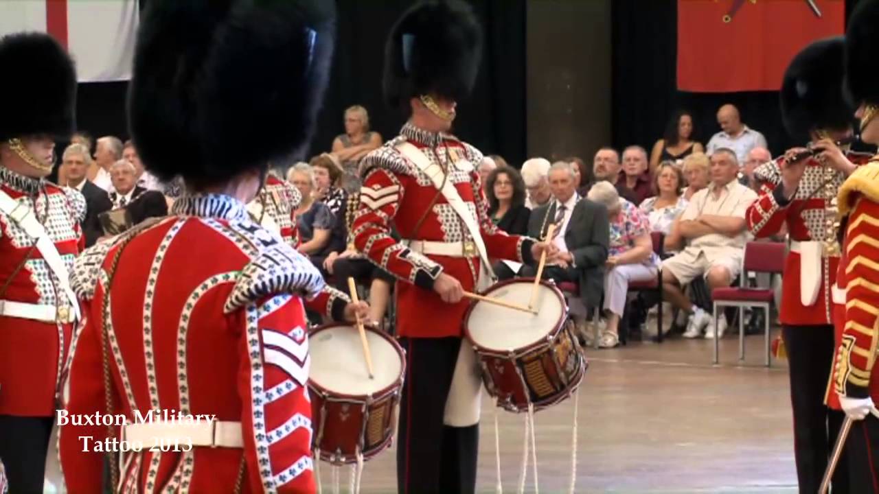 Buxton Military Tattoo 2013 - Drums and Pipes of The Irish Guards with Domhnall
