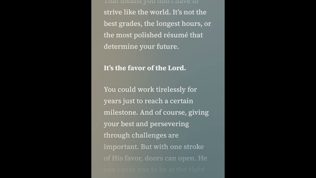 February 02, 2026 | His Favor Makes All The Difference 