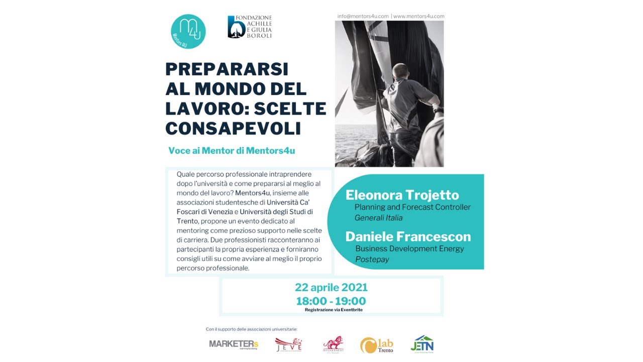 22/04 | Prepararsi al mondo del lavoro: scelte consapevoli