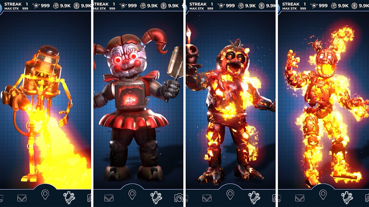 Sizzling Summer Skin Event FNaF AR Animations
