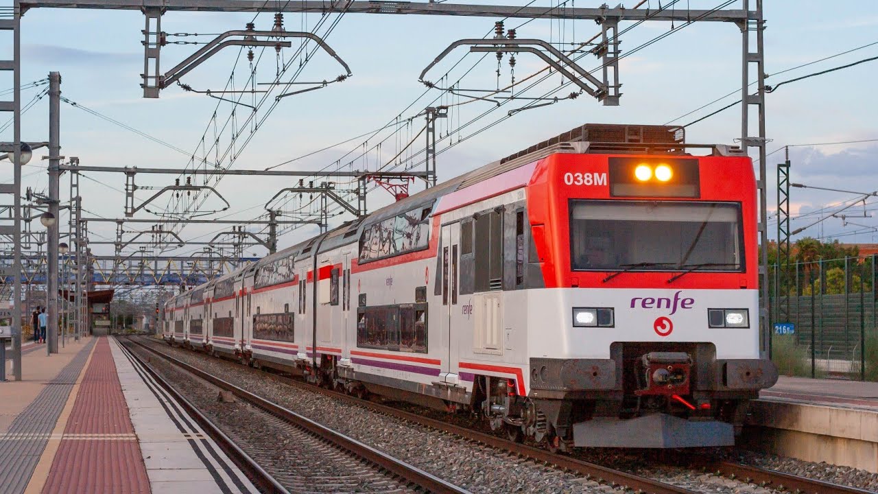 Especial 1 hora de trenes por Venta de Baños en 4K