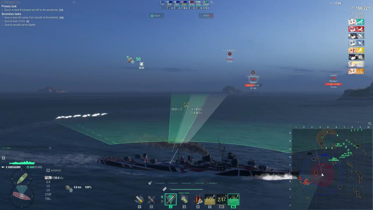 WoWs Operations Gameplay #2 (ship/com spec in Description)