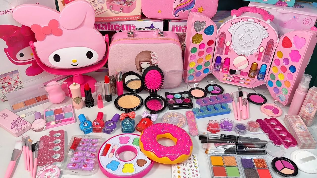 18 Minutes Satisfying Video with Unboxing Pink Cute Makeup, Pink Cosmetics for Toddler, Dan Toys
