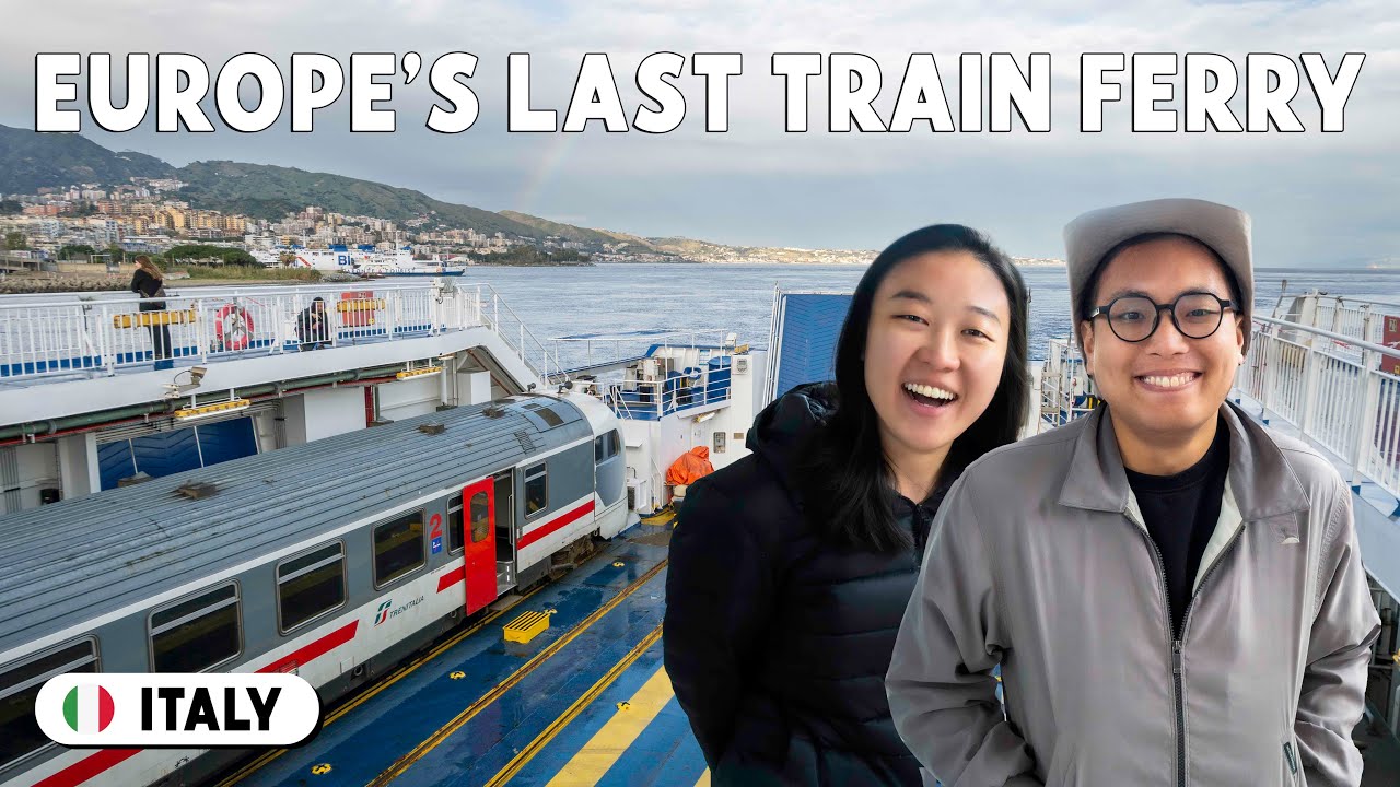 Onboard the Last Train Ferry in Europe (Napoli to Sicily) 🇮🇹