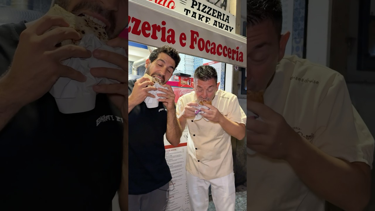 Baratto kebab con pizza di Errico Porzio 😍 Secondo voi chi &egrave; andato meglio? #kebab #pizza #napoli
