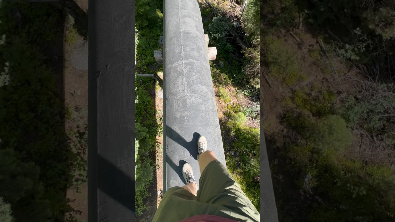 I ran on a GIANT pipe until I saw where it went&hellip;.. #shorts